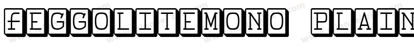 FeggoliteMono Plain字体转换